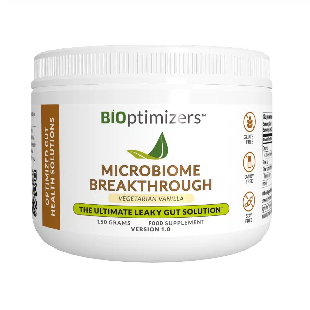 Ultimate Gut Health Stack (Vanilla) bioptimizers biome vanilla supplement - probiotics for gut health