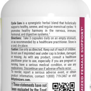 Bioptimizers Cycle Care menstrual cycle women supplement