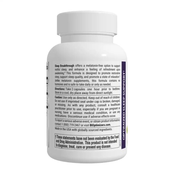 Bioptimizers Sleep Breakthrough supplements