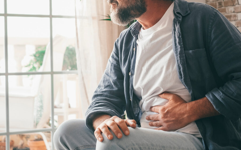 Man stomach pain